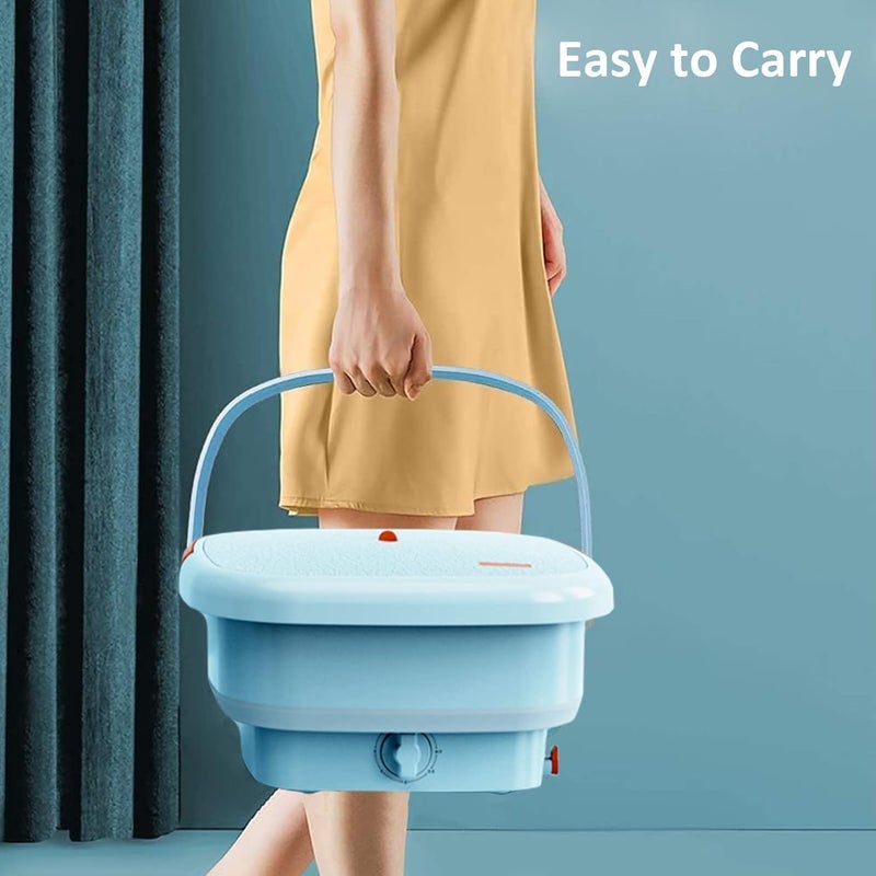 TDOO 12L Folding Clothes Washing Machine, Portable Mini Automatic Home Travel Washing Machine, Lightweight Underwear Washer for Apartment, Laundry, Camping, RV, Travel, Underwear, Personal, Baby - Image 4