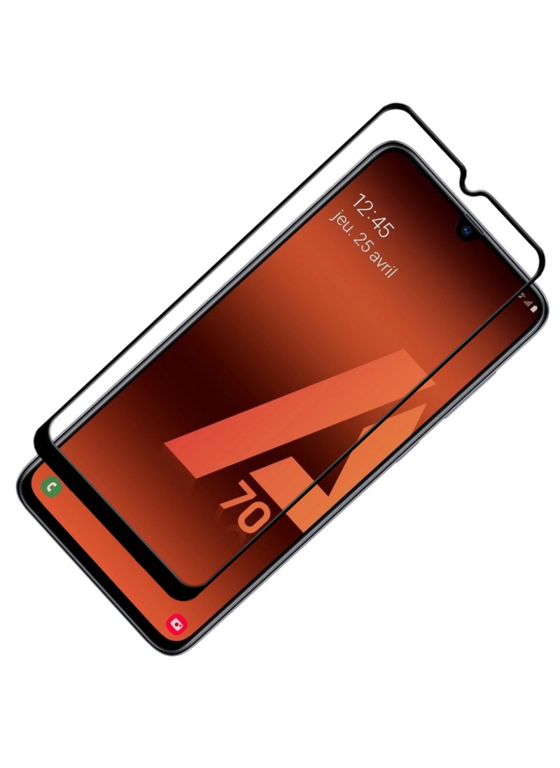 ACLIX Antistatic ESD Dustproof Premium Quality High Definition Tempered Glass Screen Protector Designed For Samsung Galaxy A70 - Image 1