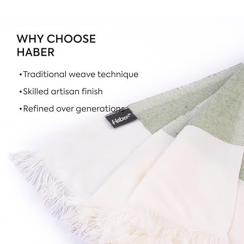 HABER 100% Bamboo Bath Towel (150 x 75 cm) – Ultra-Absorbent, 3X Softer Than Cotton, Quick Dry & Lightweight Large Eco-Friendly Towel for Bath, Gym & Travel – Sage Green Pack of 1 - Image 2