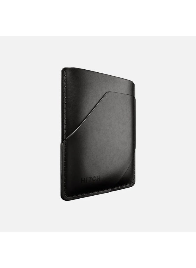 Hitch Simple Cardholder - Natural Genuine Leather - Black - Image 5