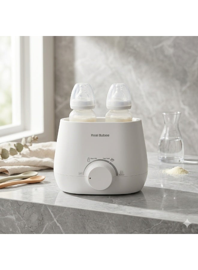 Real Bubee Baby Bottle Warmer, White - Image 3