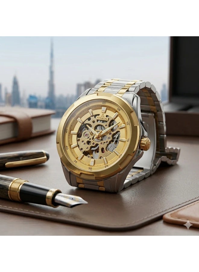FITRON BIG FACE BULKY 117177M GOLD DIAL - MEN'S AUTOMATIC - Image 5