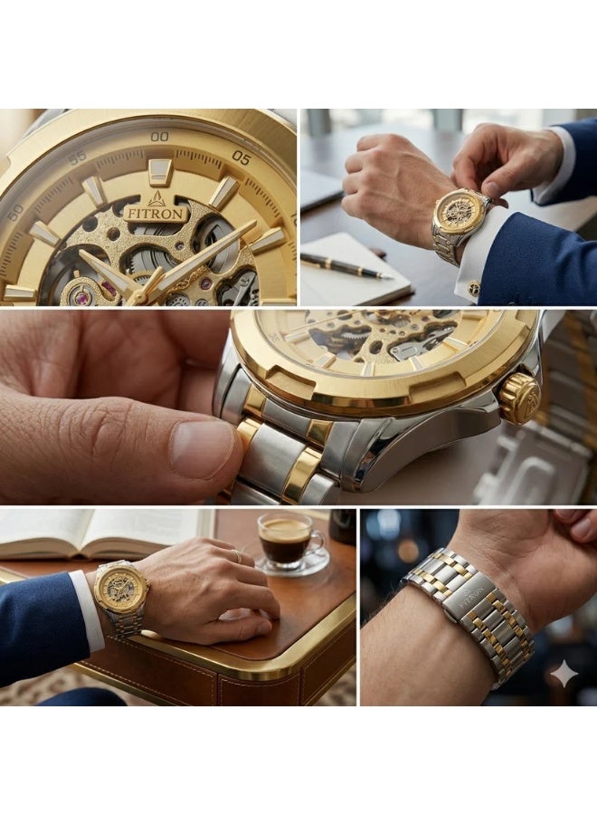 FITRON BIG FACE BULKY 117177M GOLD DIAL - MEN'S AUTOMATIC - Image 2