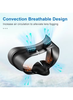 STARTRC GAMES VR Facial Interface and Face Pad for Meta Quest 3S, Sweat-proof and Breathable, Replaceable Ice Silk Lycra & Sweat-Proof PU Leather Pad,with Air-Circulation Design Facial Interface Accessories for Oculus Meta Quest 3S  - Image 3