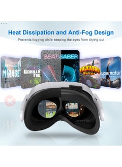 STARTRC GAMES VR Facial Interface and Face Pad for Meta Quest 3S, Sweat-proof and Breathable, Replaceable Ice Silk Lycra & Sweat-Proof PU Leather Pad,with Air-Circulation Design Facial Interface Accessories for Oculus Meta Quest 3S  - Image 4