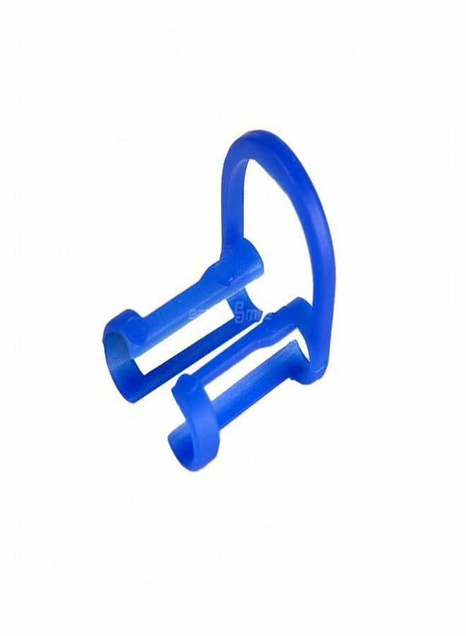 إيزي إن سمايل حامل لفائف قطنية، مشبك أزرق للاستخدام مرة واحدة، حامل لعيادة الأسنان/طبيب الأسنان، حامل مشابك عازلة للأسنان، 100 قطعة - Image 4