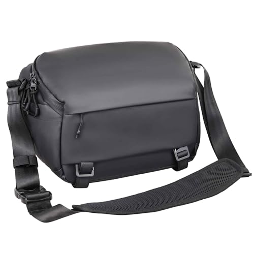 INNOREL Camera Sling Bag,DSLR/SLR/Mirrorless Travel Waterproof Camera Bags Case Crossbody for Photographers with Tripod Holder and Removable Modular Inserts,6 Liters,Black - Image 1