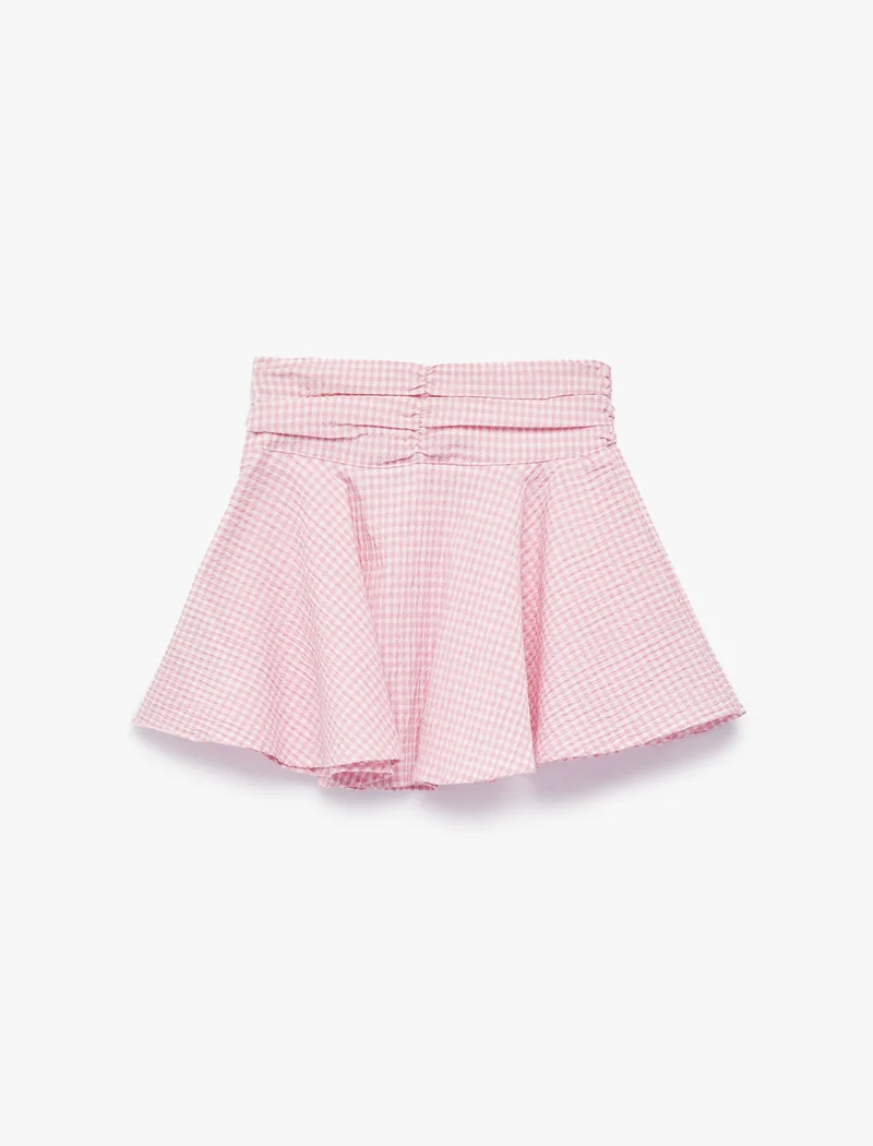كوتون Gingham Skirt