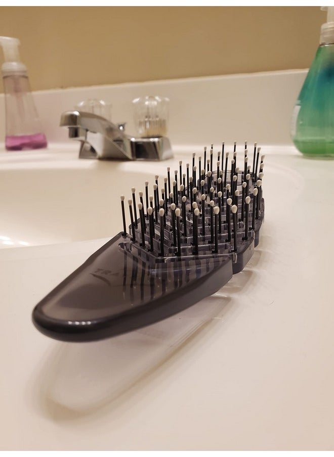 Phillips Brush Phillips Brush Traveler - Travel Purse Sized Hair Brush Flexible Vented Brush Beaded Tip Nylon Bristles for Detangling & Anti Static  - Image 5