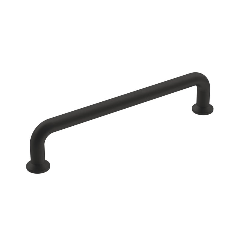 Amerock | Cabinet Pull | Matte Black | 5-1/16 Inch (128 Mm) Center-To-Center | Factor | 1 Pack | Drawer Pull | Cabinet Handle | Cabinet Hardware - Image 1