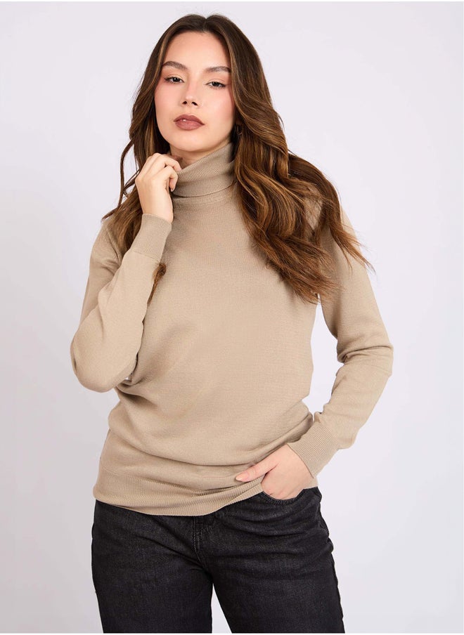 DALYDRESS - Women Regular Fit Pullover - Brown - Image 1