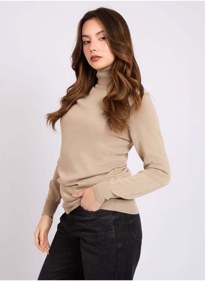 DALYDRESS - Women Regular Fit Pullover - Brown - Image 1