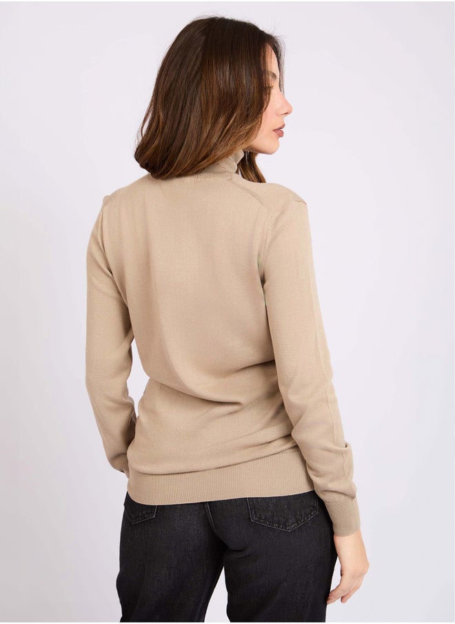 DALYDRESS - Women Regular Fit Pullover - Brown - Image 1