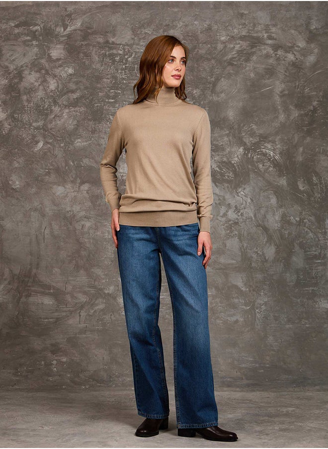 DALYDRESS - Women Regular Fit Pullover - Brown - Image 1