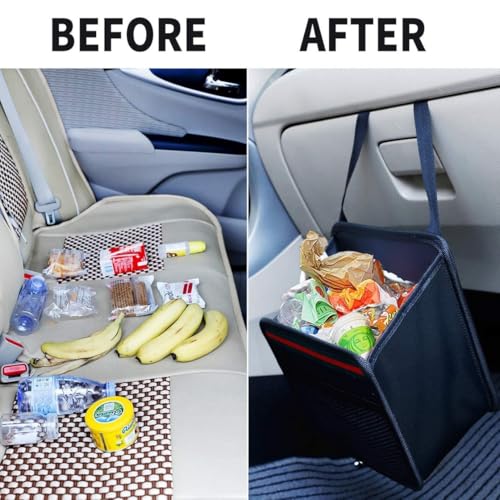 SHIBUI Car Backseat Organizer & Trash Bag – Waterproof, Anti-Slip, Multi-Compartment Storage for Toys, Tools, Snacks – Hanging Back Seat Utility Bag for Car, SUV, Truck. - Image 3