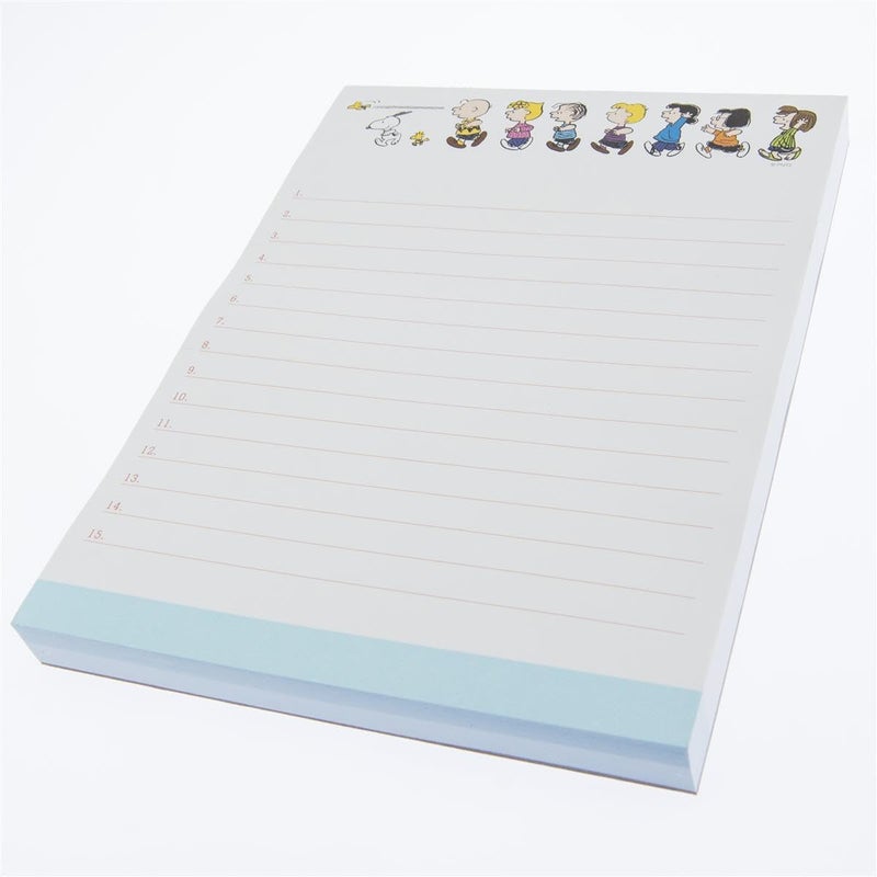 Graphique â€œPeanuts Runâ€ Large Notepad | 150 Tear-Away Sheets | Task Planner | Daily Organizer | Memo Writing Pad | Priority Checklist | Undated | 6â€ x 8â€ - Image 2