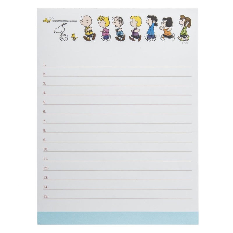 Graphique â€œPeanuts Runâ€ Large Notepad | 150 Tear-Away Sheets | Task Planner | Daily Organizer | Memo Writing Pad | Priority Checklist | Undated | 6â€ x 8â€ - Image 1