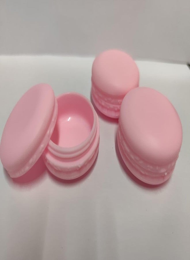 Shree MAHA Empty Jewellery Organizer Macaron Shape Container, Fancy Plastic Cosmetic Jars, Mini Storage Box for Eyeshadow, Makeup, Face Cream, Pack of 12, 10 gram (Pink) - Image 2