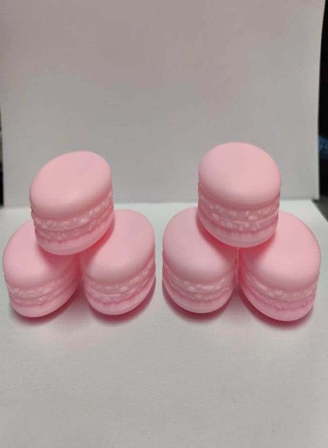 Shree MAHA Empty Jewellery Organizer Macaron Shape Container, Fancy Plastic Cosmetic Jars, Mini Storage Box for Eyeshadow, Makeup, Face Cream, Pack of 12, 10 gram (Pink) - Image 3