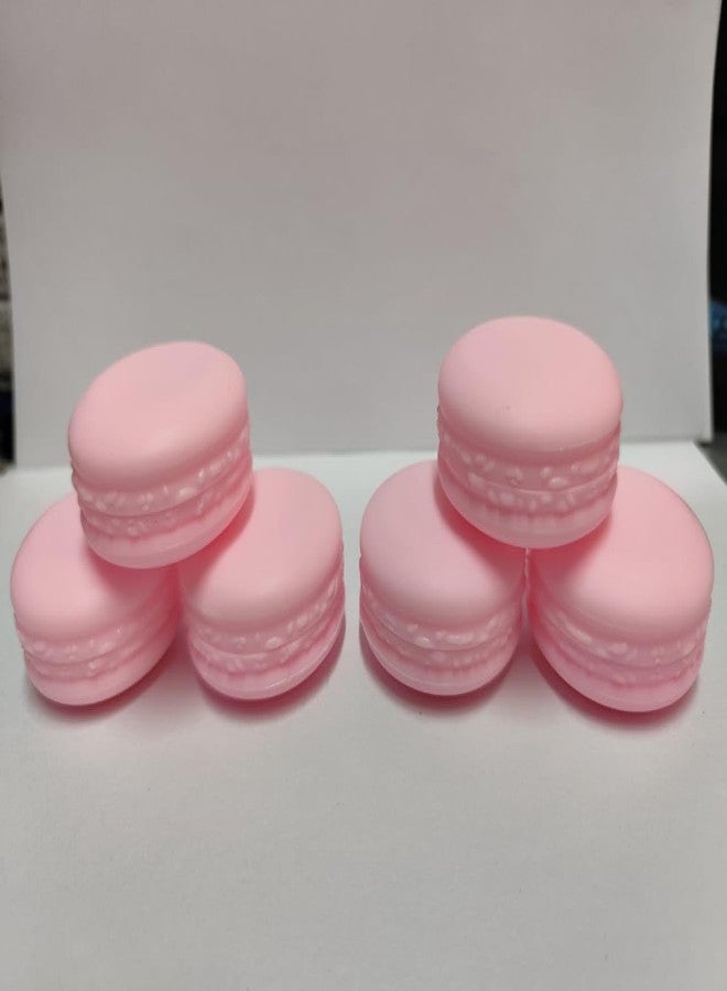 Shree MAHA Empty Jewellery Organizer Macaron Shape Container, Fancy Plastic Cosmetic Jars, Mini Storage Box for Eyeshadow, Makeup, Face Cream, Pack of 12, 10 gram (Pink) - Image 4