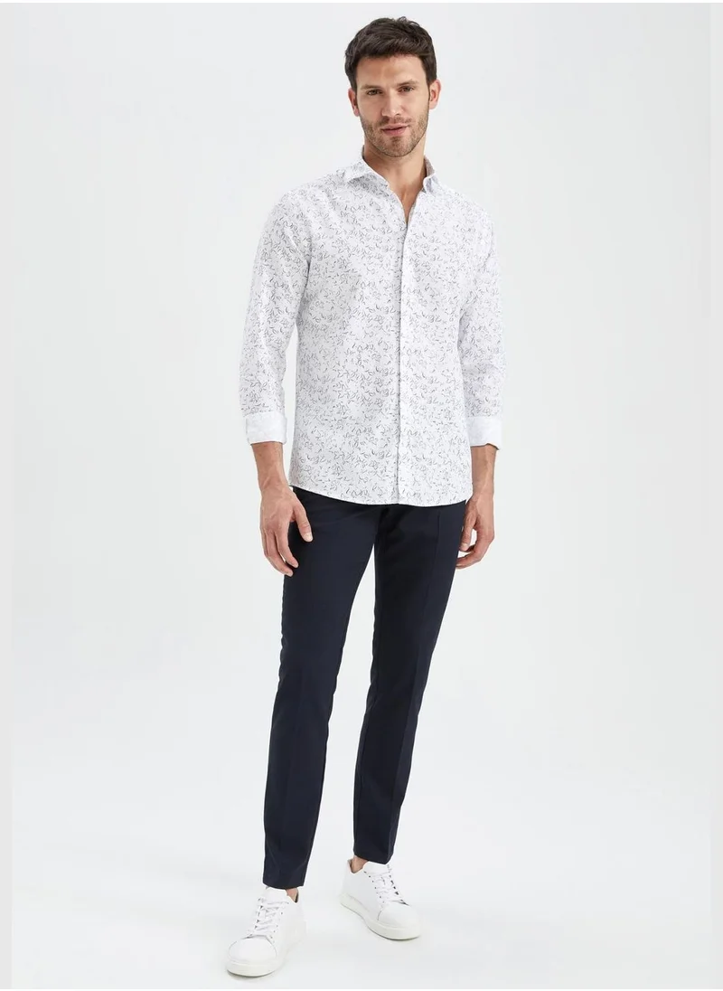 DeFacto Modern Fit Long Sleeve Printed Shirt