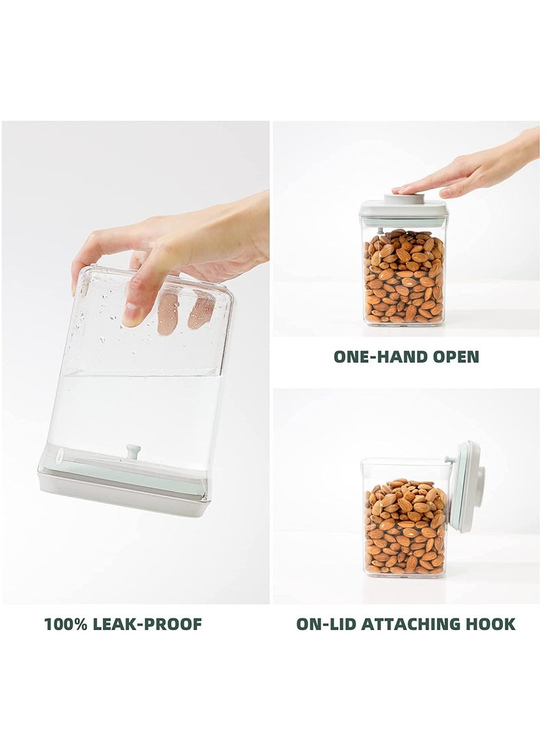 Pop Airtight Food Containers Kitchen Storage Containers with Lids Ideal for Cereal and Pantry Storage Includes Pantry Airtight Kitchen Containers Storage Set 500ml and 850ml Sizes Set of 2 - Image 3