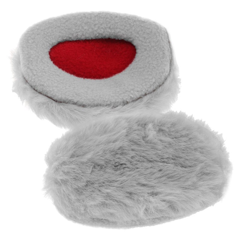 1 Pair Bandless Ear Muff Plush Ear Covers Winter Earmuff Cold Weather Ear Warmer Ear Protector For Women Men Outdoor Winter Grey - Image 1