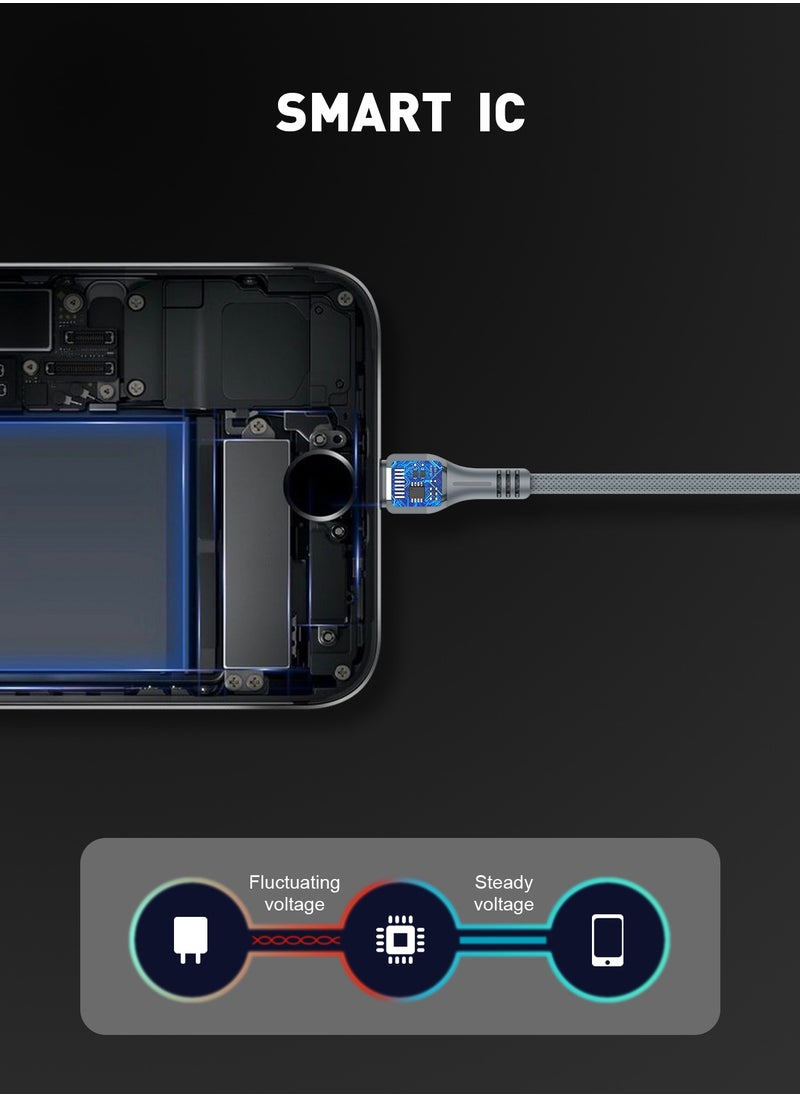 EMY - 3M Braided Type-C USB Charging Cable is Anti-Stretch and Supports Data Sync - Image 1