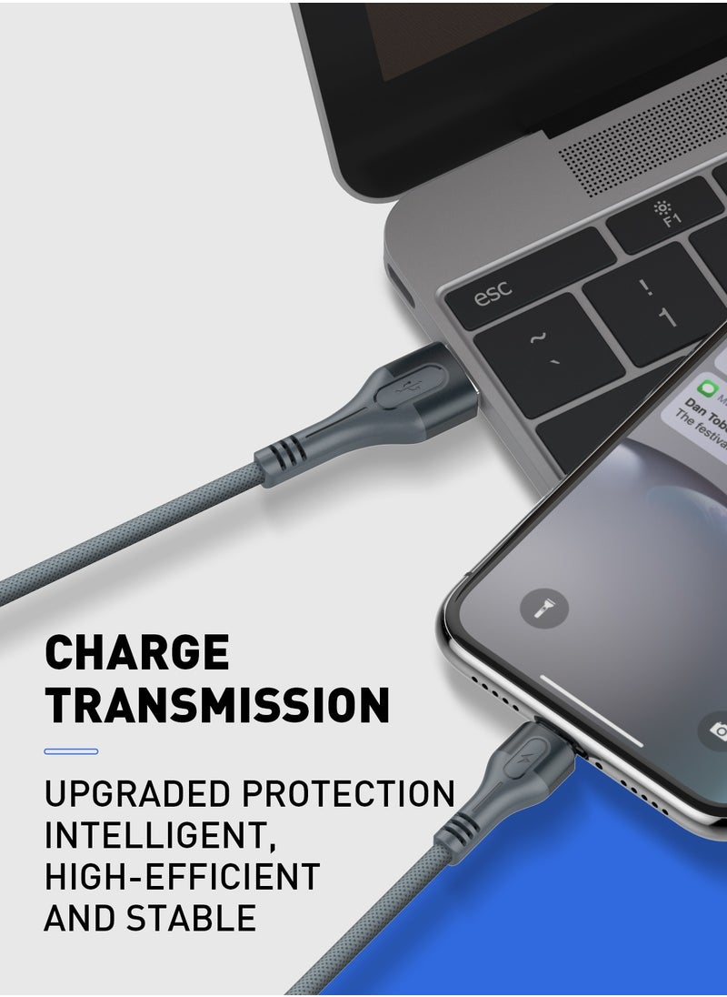 EMY - 3M Braided Type-C USB Charging Cable is Anti-Stretch and Supports Data Sync - Image 1
