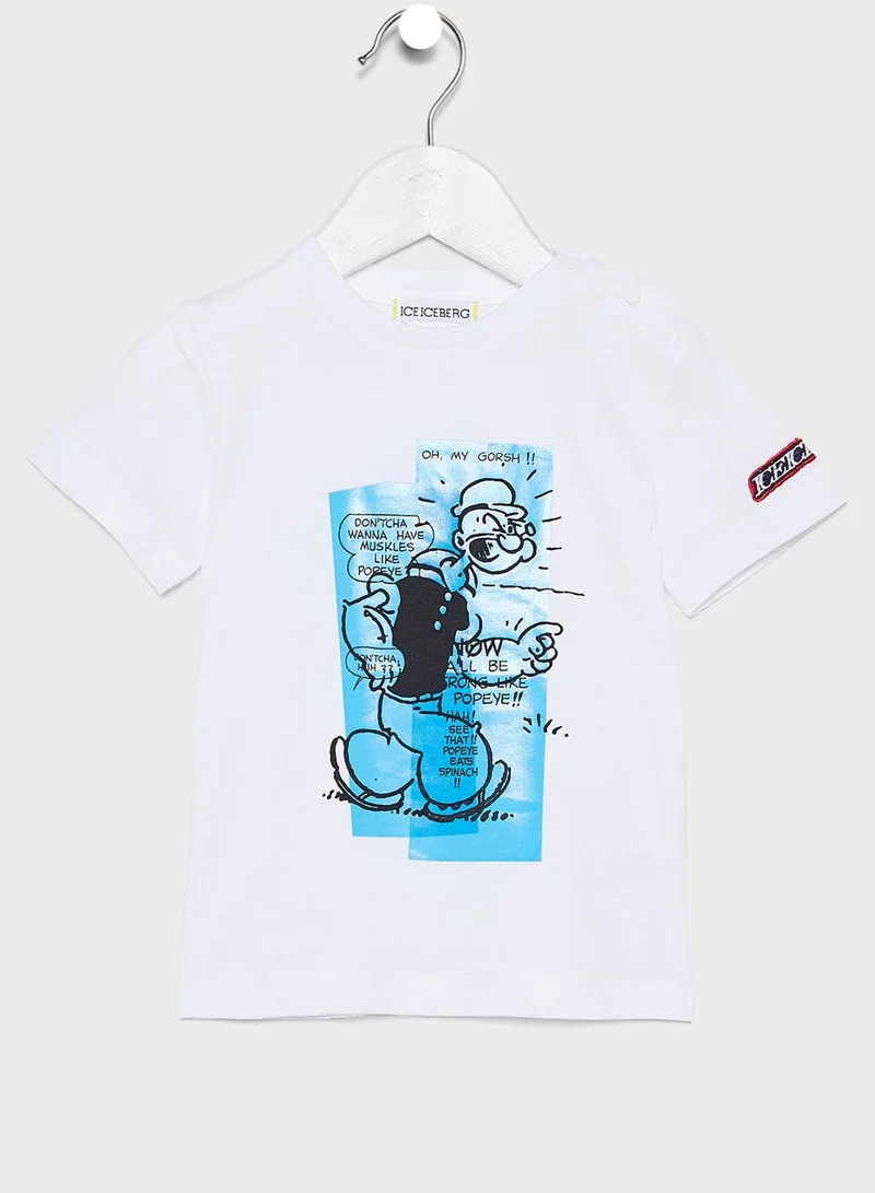 Ice Iceberg Kids Popeye T-Shirt