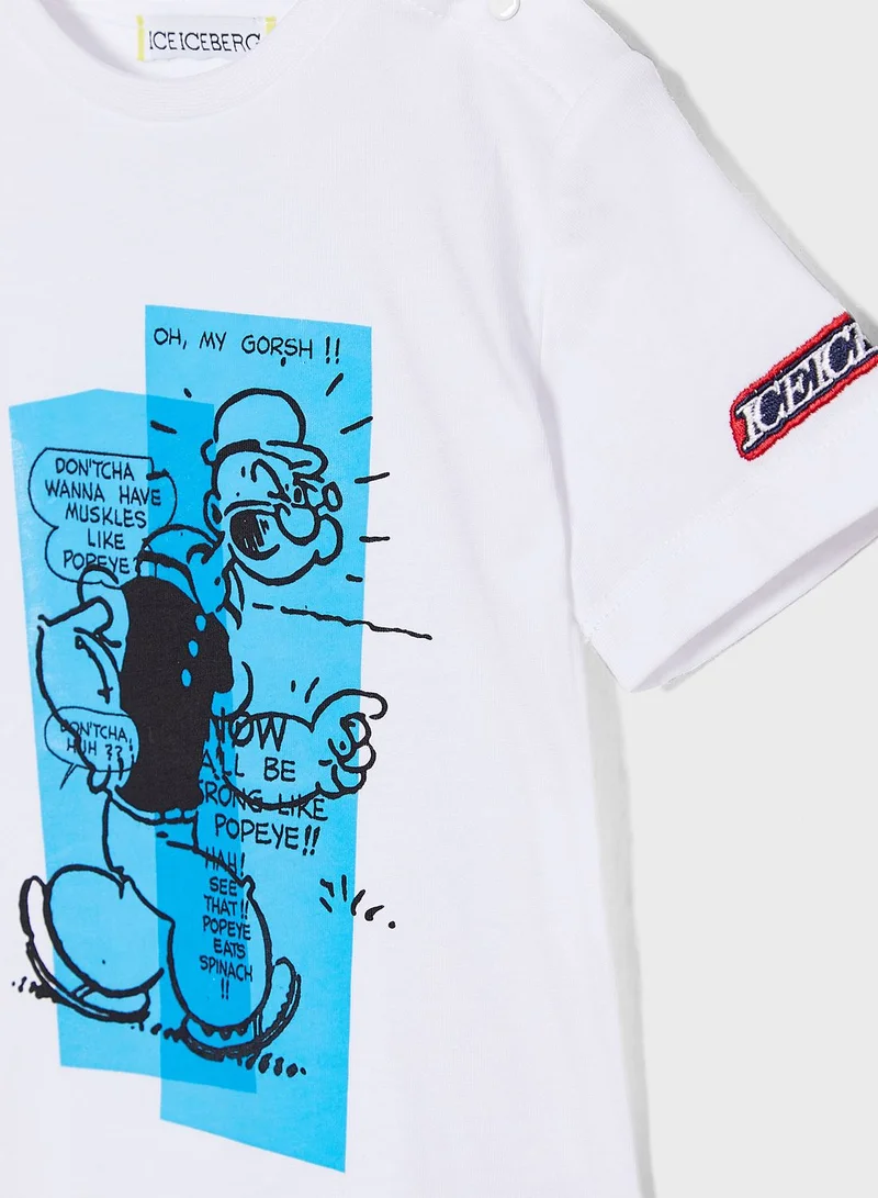Ice Iceberg Kids Popeye T-Shirt