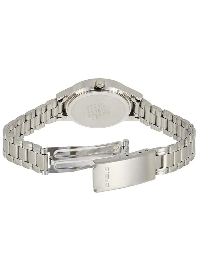 كاسيو ساعة كوارتز للسيدات، أنالوج وحزام جلد LTP-1128A-7B - Image 2