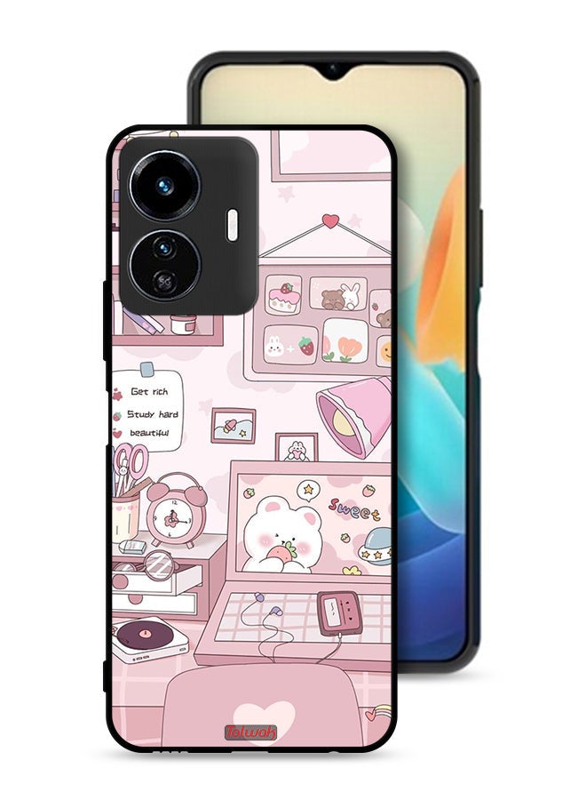 Tolwak Vivo Y77 5G Protective Case Cover Get Rich Study Hard - Image 1