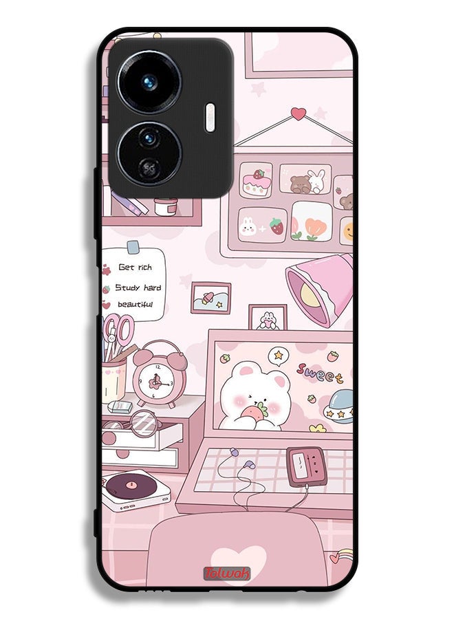 Tolwak Vivo Y77 5G Protective Case Cover Get Rich Study Hard - Image 2