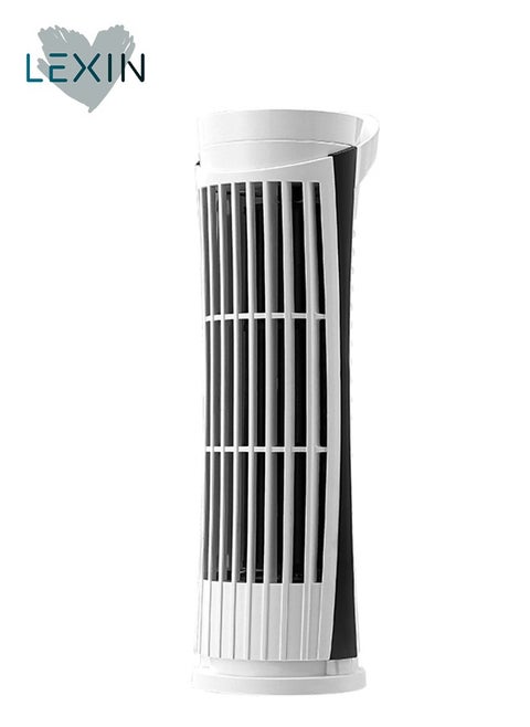 Oscillating Table Fan with Night Light, Table Tower Air Conditioning Fan, Quiet Tower Fan, 10 Inch Floor Standing Fan Powerful for Home and Office, White