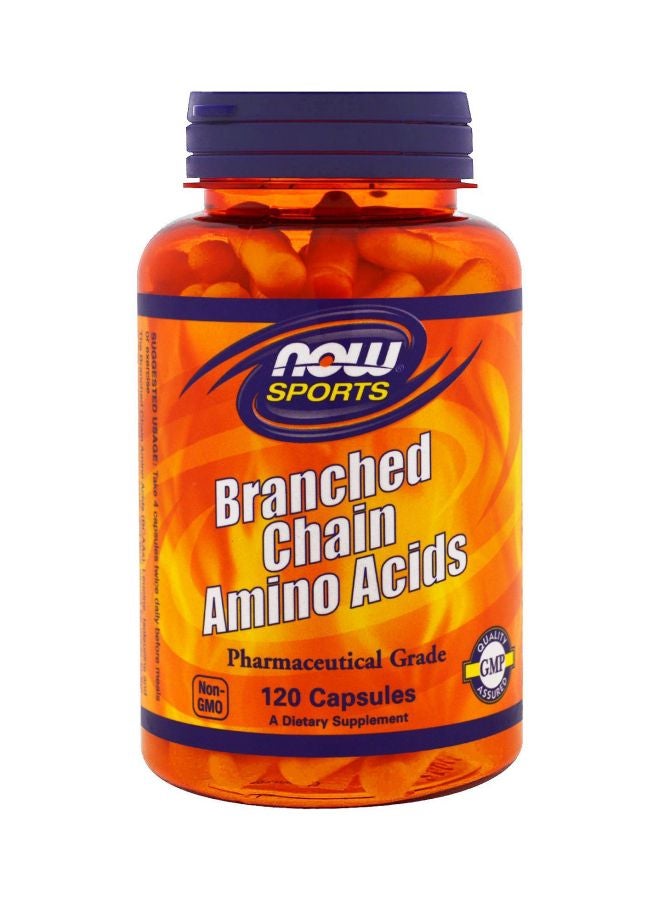 Now Foods Branched Chain Amino Acids Dietary Supplement - 120 Capsules - Image 1