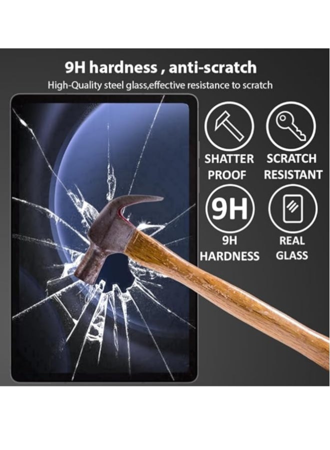 DUSALA Screen protector for Samsung Galaxy Tab S9 FE 10.9 inch 2023 Edge to Edge Full Screen Coverage Anti Scratch Tempered Glass - Image 4