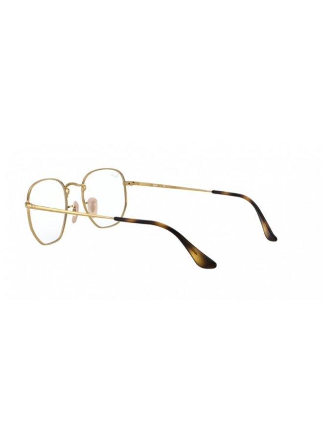 Ray-Ban Unisex Full Rim Hexagonal Shape Eyeglasses RX6448 - Lens Size: 54mm - Gold - Image 3