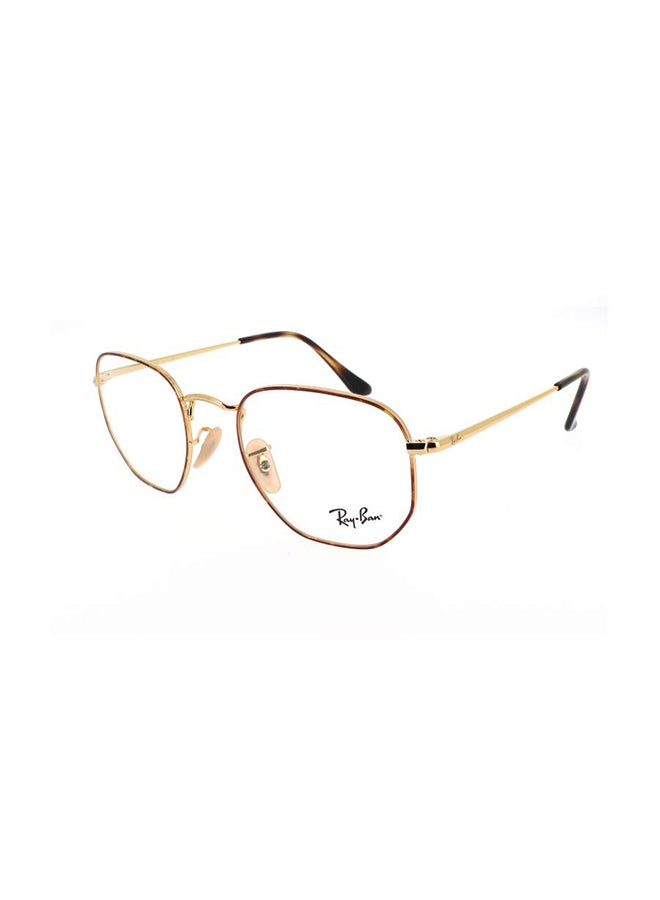 Ray-Ban Unisex Full Rim Hexagonal Shape Eyeglasses RX6448 - Lens Size: 54mm - Gold - Image 2