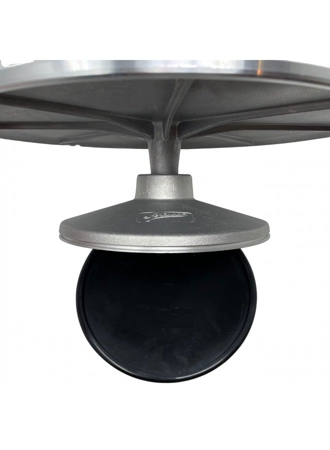 Ateco Revolving Cake Decorating Stand, Aluminum Turntable and Base with Non-Slip Pad, 12-Inch Round - Image 5