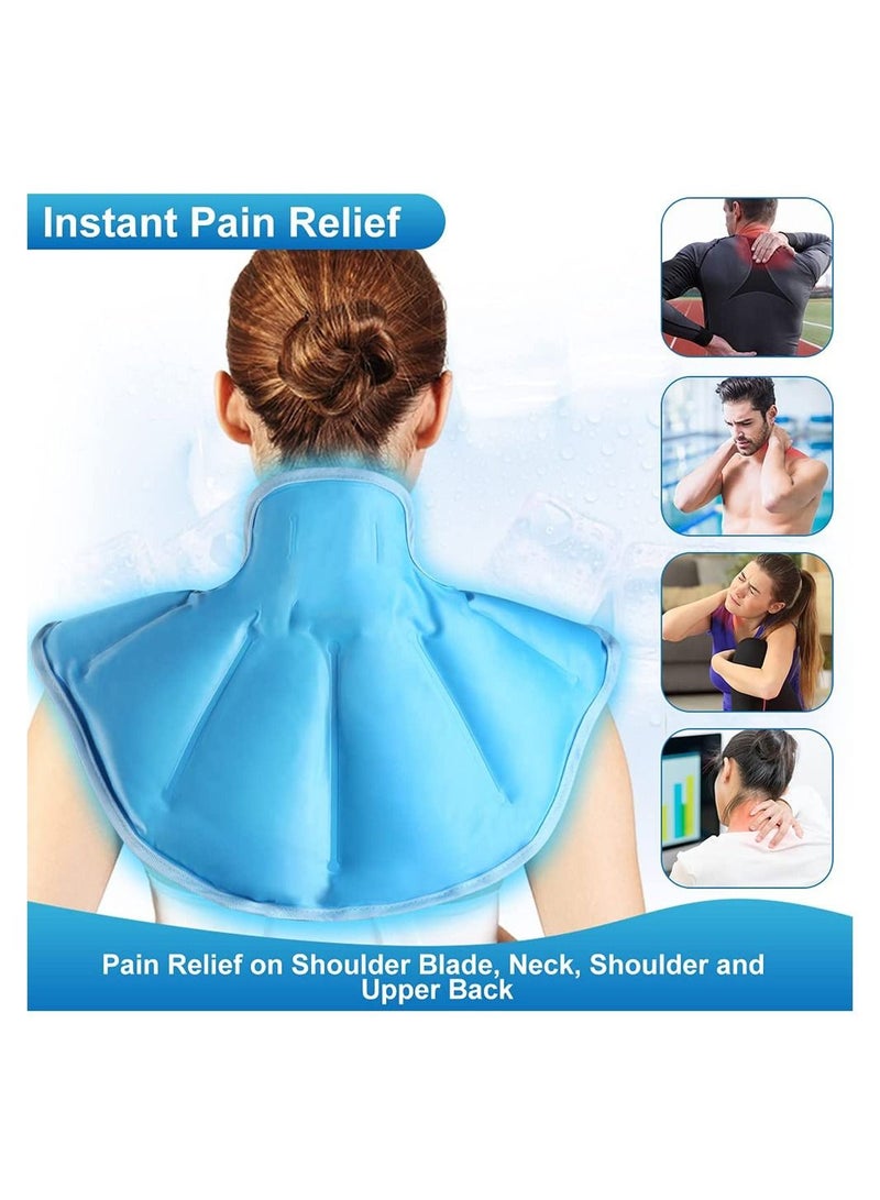 حزمة ثلج لإصابات الرقبة والكتف قابلة لإعادة الاستخدام حزمة الباردة الرقبة للكتفين وتسكين آلام أعلى الظهر - Image 5