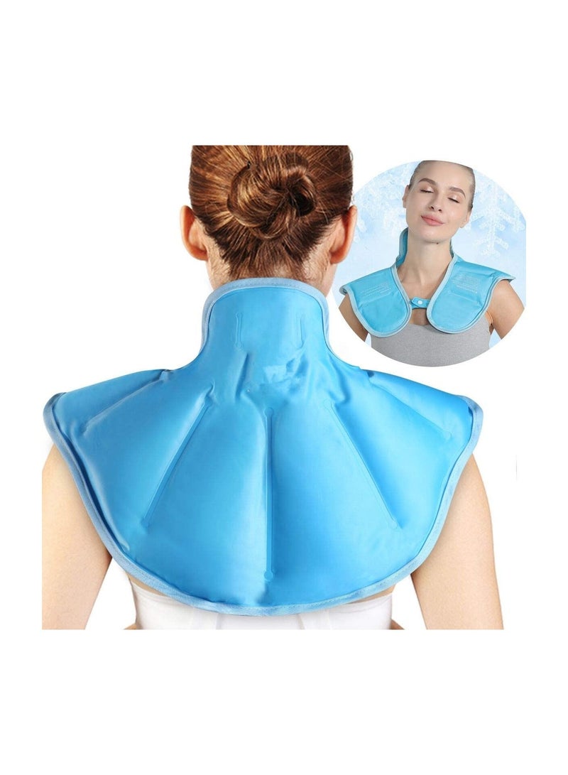 حزمة ثلج لإصابات الرقبة والكتف قابلة لإعادة الاستخدام حزمة الباردة الرقبة للكتفين وتسكين آلام أعلى الظهر - Image 1