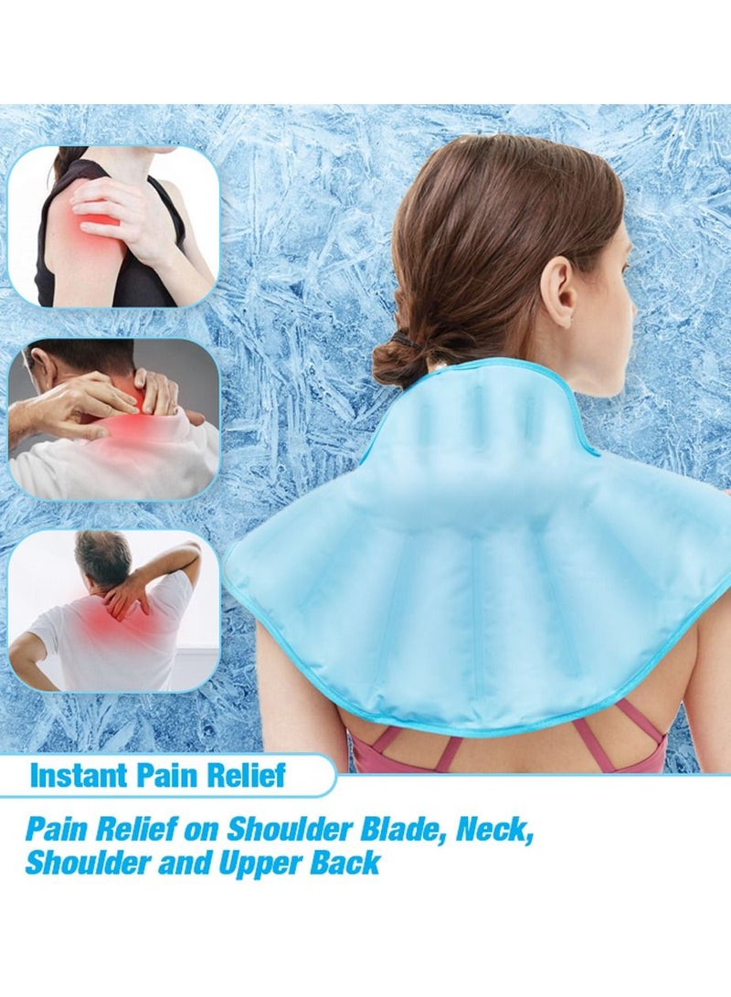 حزمة ثلج لإصابات الرقبة والكتف قابلة لإعادة الاستخدام حزمة الباردة الرقبة للكتفين وتسكين آلام أعلى الظهر - Image 2