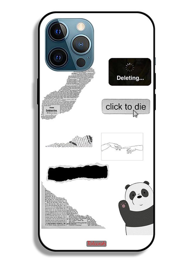 Tolwak Apple iPhone 12 Pro Max Protective Case Panda Sticker - Image 2