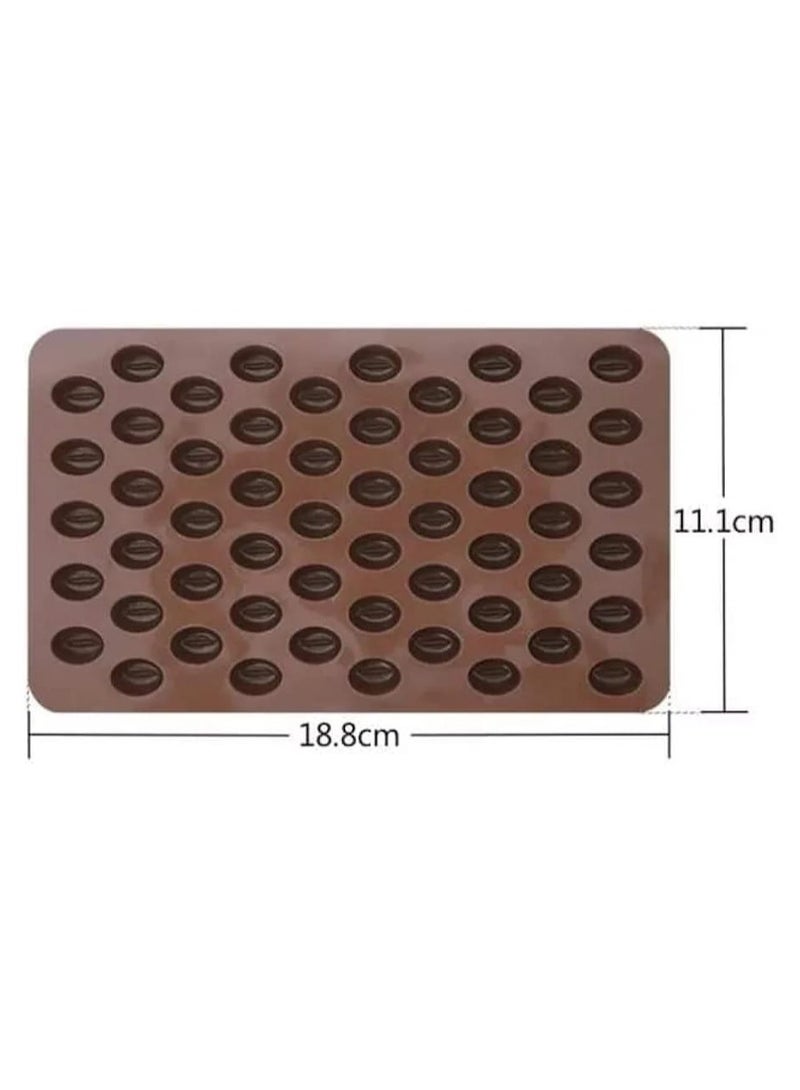 Brown coffee bean shaped chocolate bars - Image 1