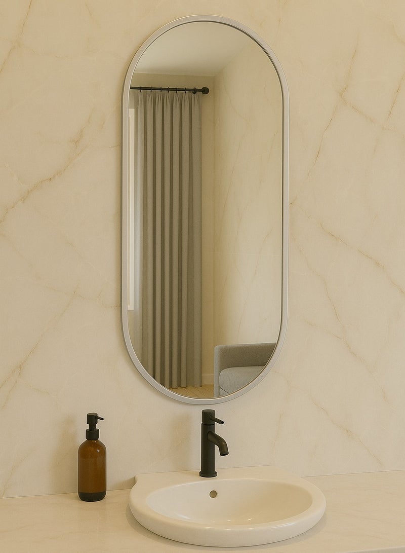 Glass Corner 50*120 Capsule - Silver