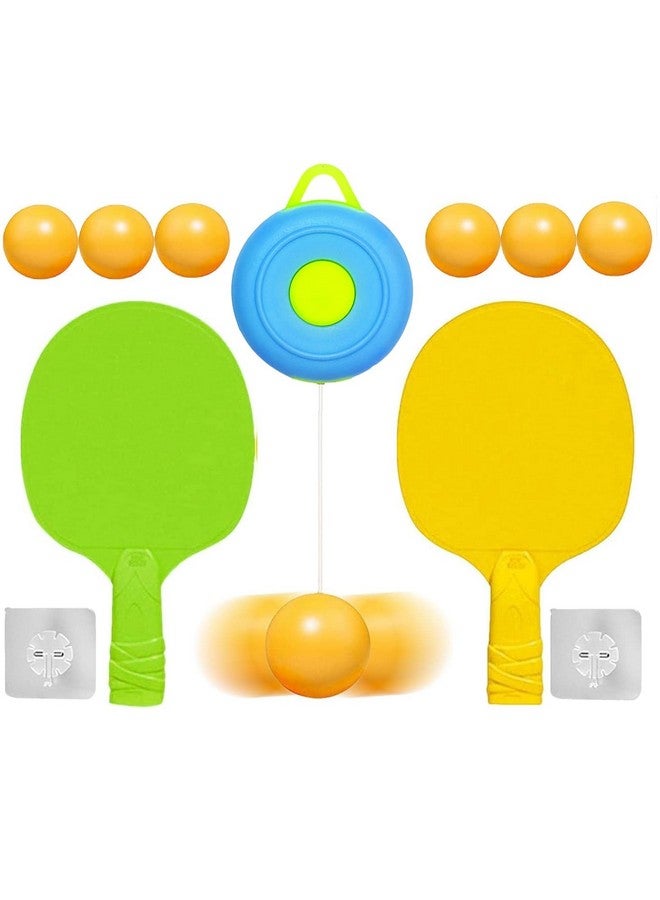 Super Toy Toy Table Tennis Trainer Set Portable Ping Pong Hanging Ball And Racket Table Tennis Trainer Adjustable For Living Room Door Sports Practice For Adults And 5 6 7 8 Years Kids - Image 1