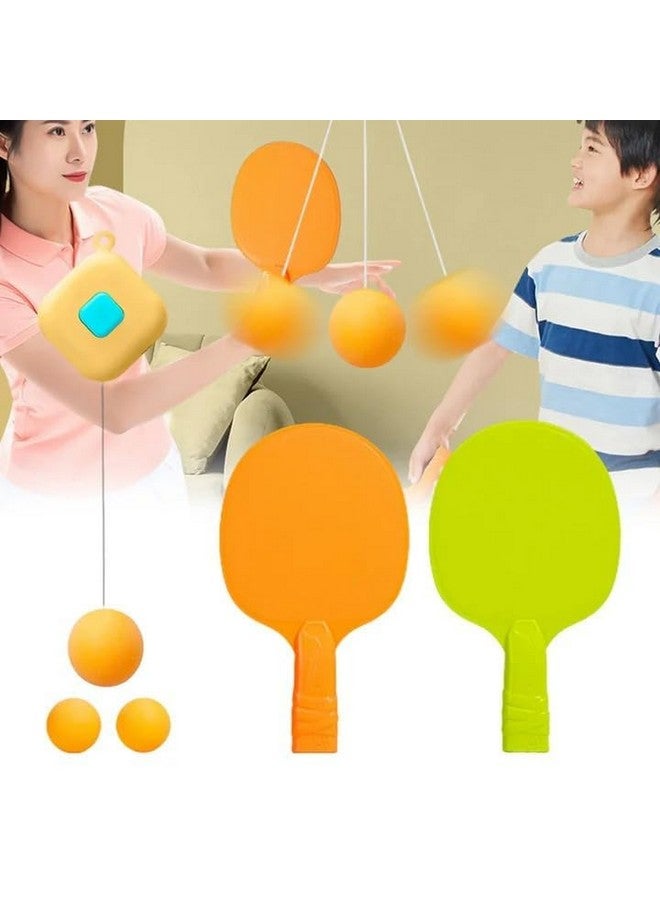 Super Toy Toy Table Tennis Trainer Set Portable Ping Pong Hanging Ball And Racket Table Tennis Trainer Adjustable For Living Room Door Sports Practice For Adults And 5 6 7 8 Years Kids - Image 4