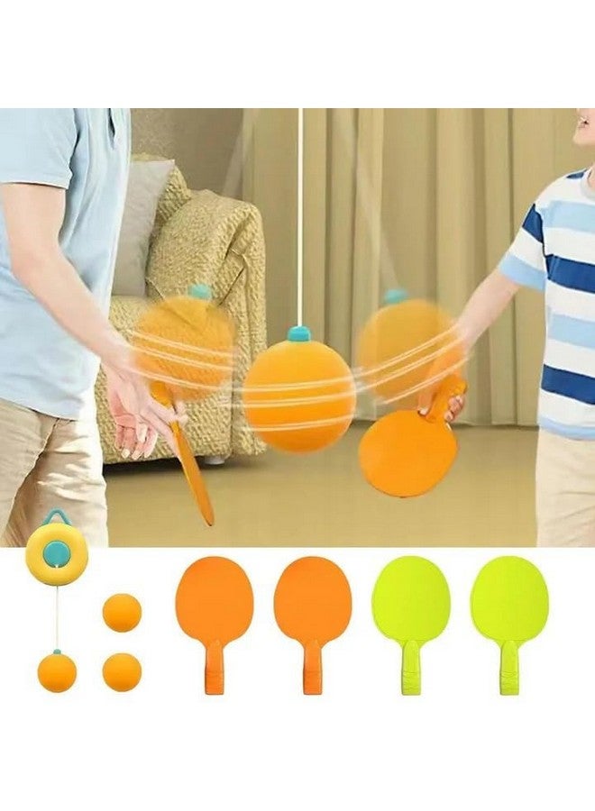 Super Toy Toy Table Tennis Trainer Set Portable Ping Pong Hanging Ball And Racket Table Tennis Trainer Adjustable For Living Room Door Sports Practice For Adults And 5 6 7 8 Years Kids - Image 2