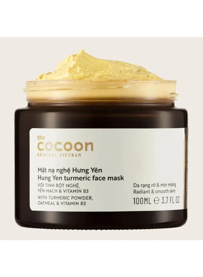 Hung Yen Turmeric Face Mask 100ml. Brightening Turmeric Face Mask with Niacinamide & Oat Extract | Hydrating Turmeric Facial Mask for Even Tone, Dark Spots & Radiant Skin